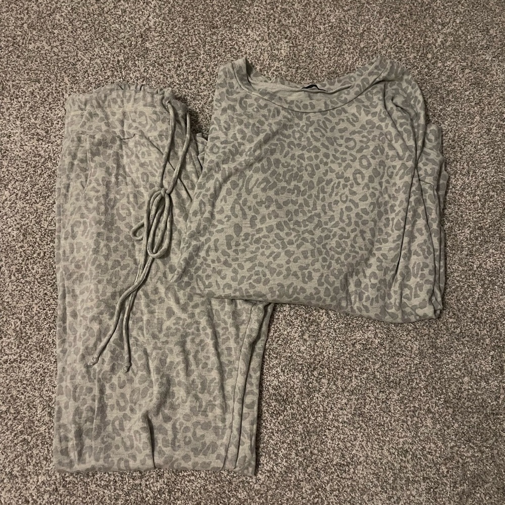 Leopard Print Lounge Set